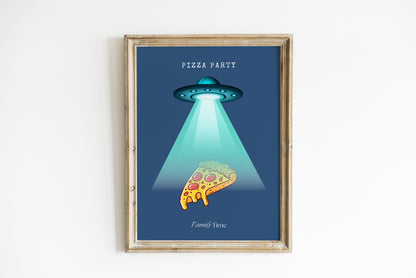 Pizza Party, chambre d'enfant Poster