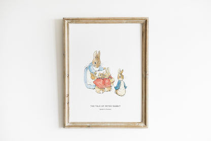 Impression Numérique Peter Rabbit Beatrix Potter - Affiche Chambre d'Enfant Pierre Lapin - Téléchargement Instantané