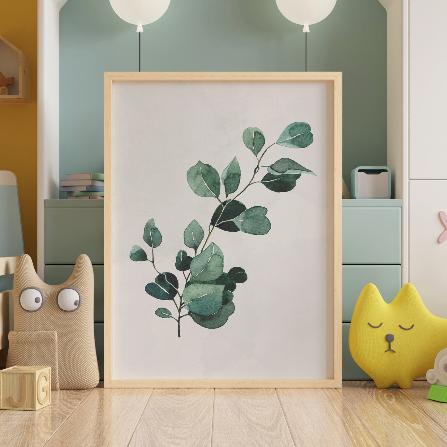 Affiche botanique eucalyptus – Illustration végétale à télécharger