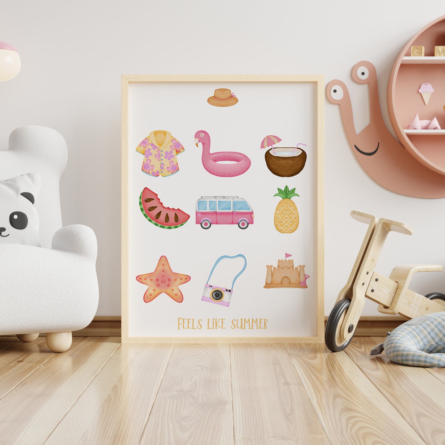 Affiche Feels Like Summer – Illustration estivale à télécharger