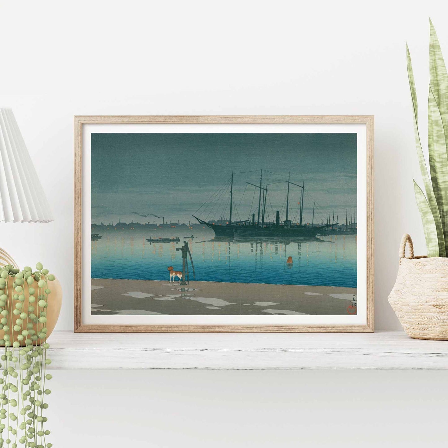 Akashi cho after rain - Kawase Hasui fine art print