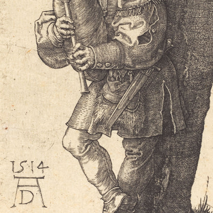 Albrecht Dürer — The Bagpiper (1514)