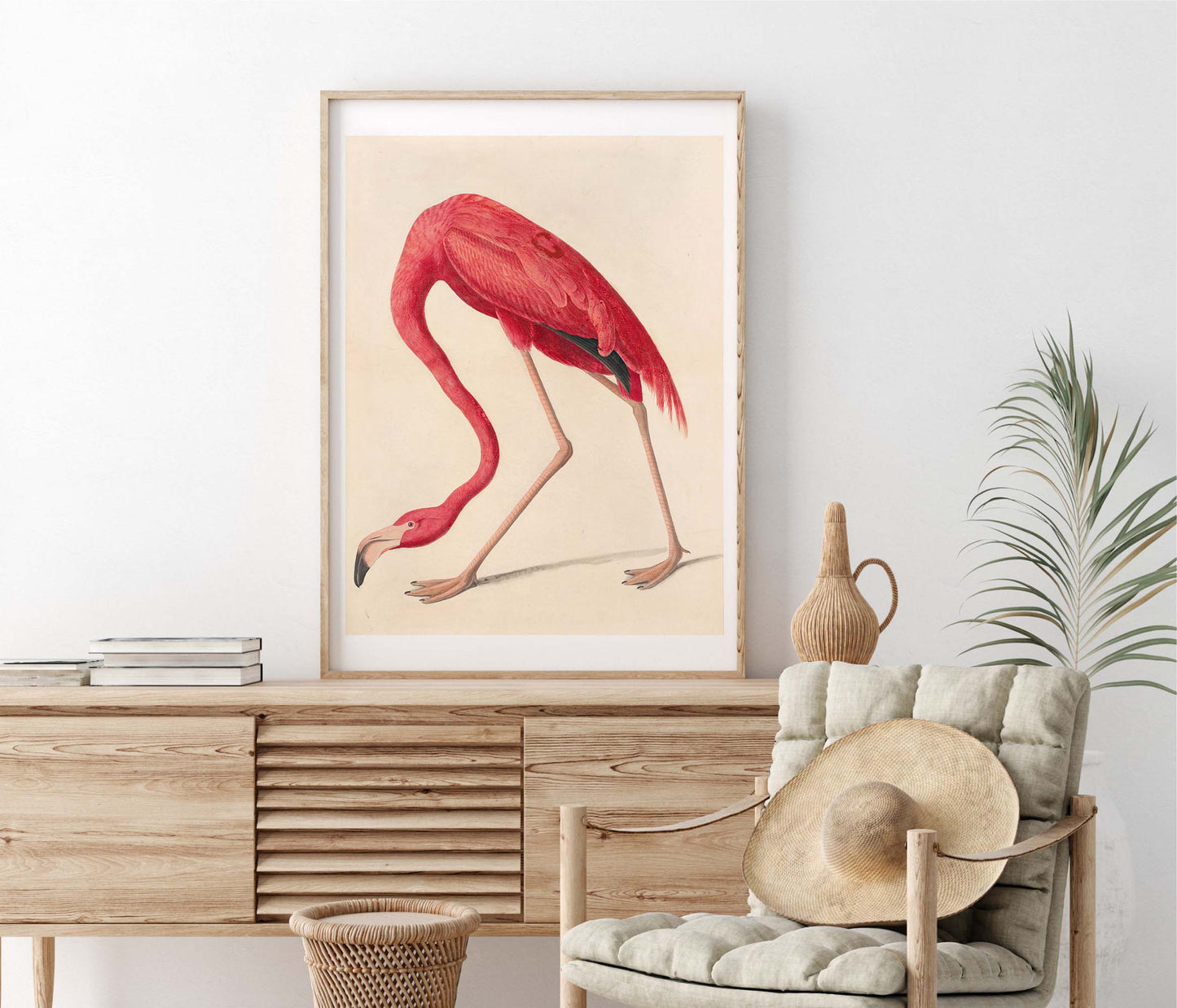 Affiche John James Audubon "Le Flamant Rose"