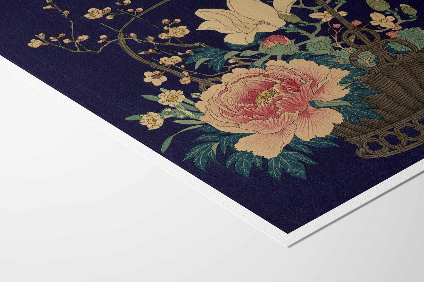 Panier de fleurs en bambou – Ohara Koson