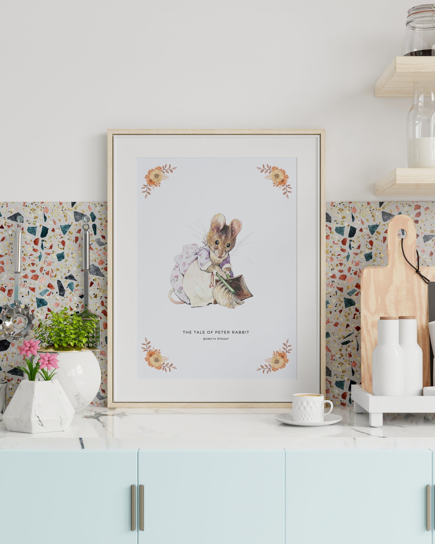 Impression Numérique Souris Hunca Munca Beatrix Potter - Conte de Deux Vilaines Souris - Téléchargement Instantané