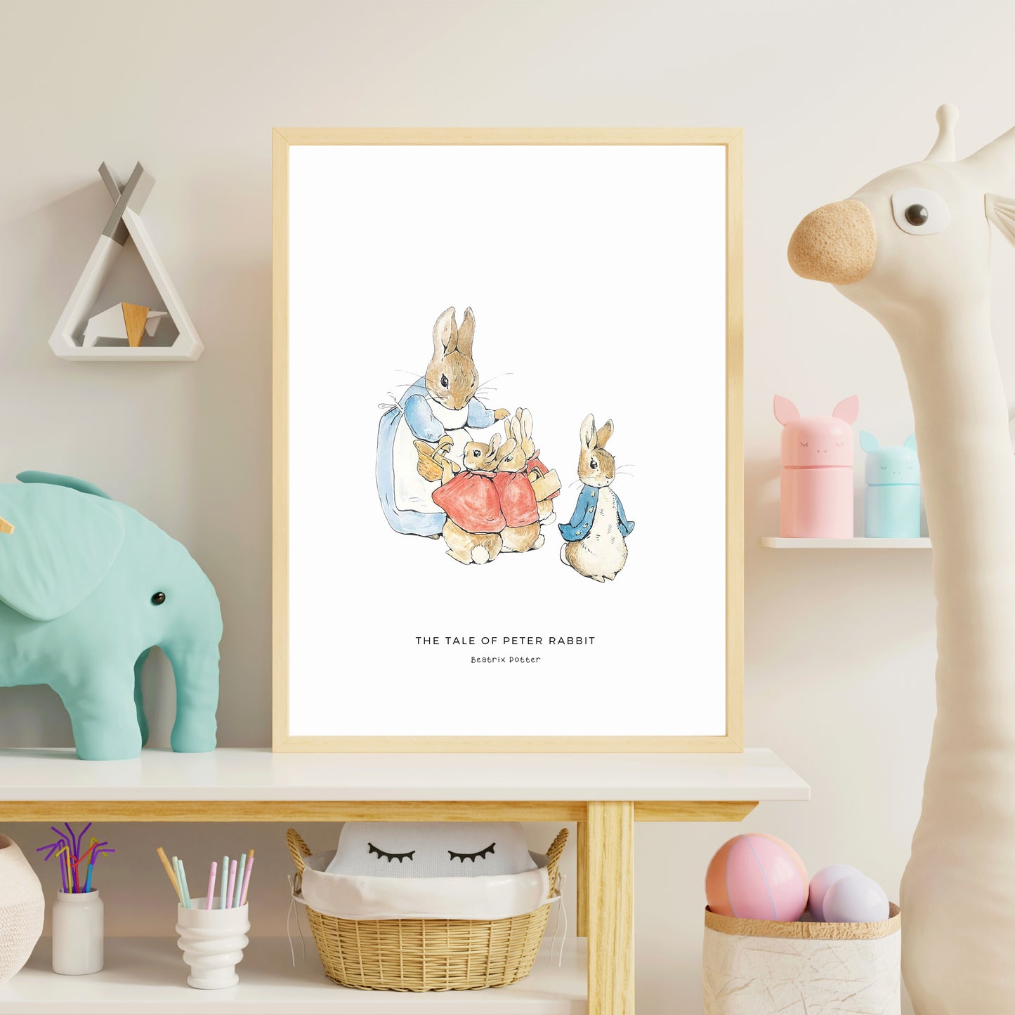 Impression Numérique Peter Rabbit Beatrix Potter - Affiche Chambre d'Enfant Pierre Lapin - Téléchargement Instantané