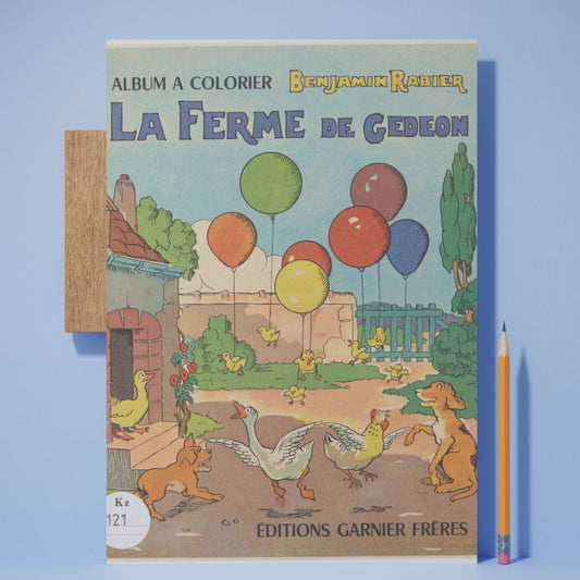 Gédéon’s Farm – Vintage Coloring Book by Benjamin Rabier (16 pages, PDF)