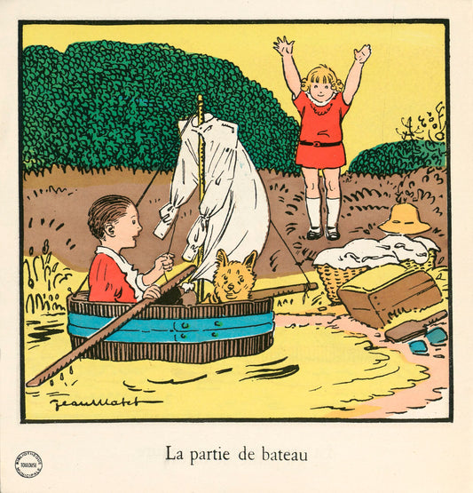 En vacances - Vintage coloring book (Digital Download)
