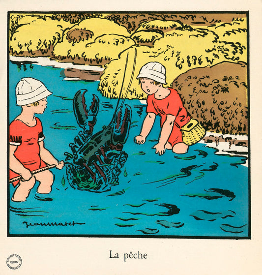En vacances - Vintage coloring book (Digital Download)
