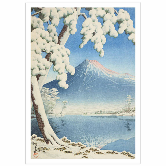 Fuji no yukibare, Tagonoura by Kawase Hasui 