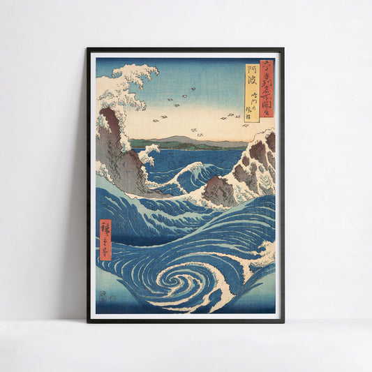Tourbillons de Naruto, Utagawa Hiroshige