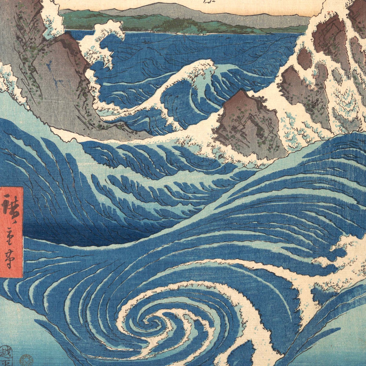 Tourbillons de Naruto, Utagawa Hiroshige