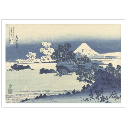 Mount Fuji in Blue (Umezawa Manor) – Hokusai Poster