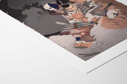 I no Hayata tuant le Nue (1890), Tsukioka Yoshitoshi