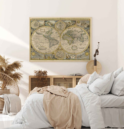 John Speed’s Acclaimed Double hemisphere World Map