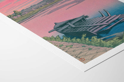 Tsuchizaki, Akita — Kawase Hasui | Affiche estampe japonaise shin-hanga