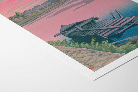 Tsuchizaki, Akita — Kawase Hasui | Japanese Shin-hanga Woodblock Print Poster