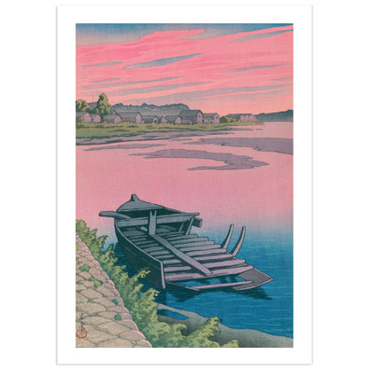 Tsuchizaki, Akita — Kawase Hasui | Affiche estampe japonaise shin-hanga