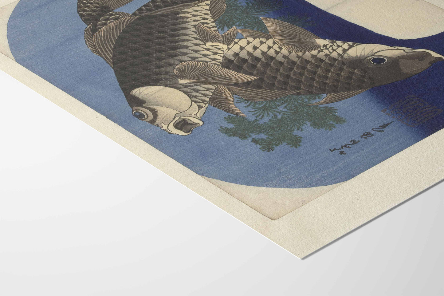 Carpes koi – Hokusai, tirage d’art en édition limitée (50 exemplaires numérotés)