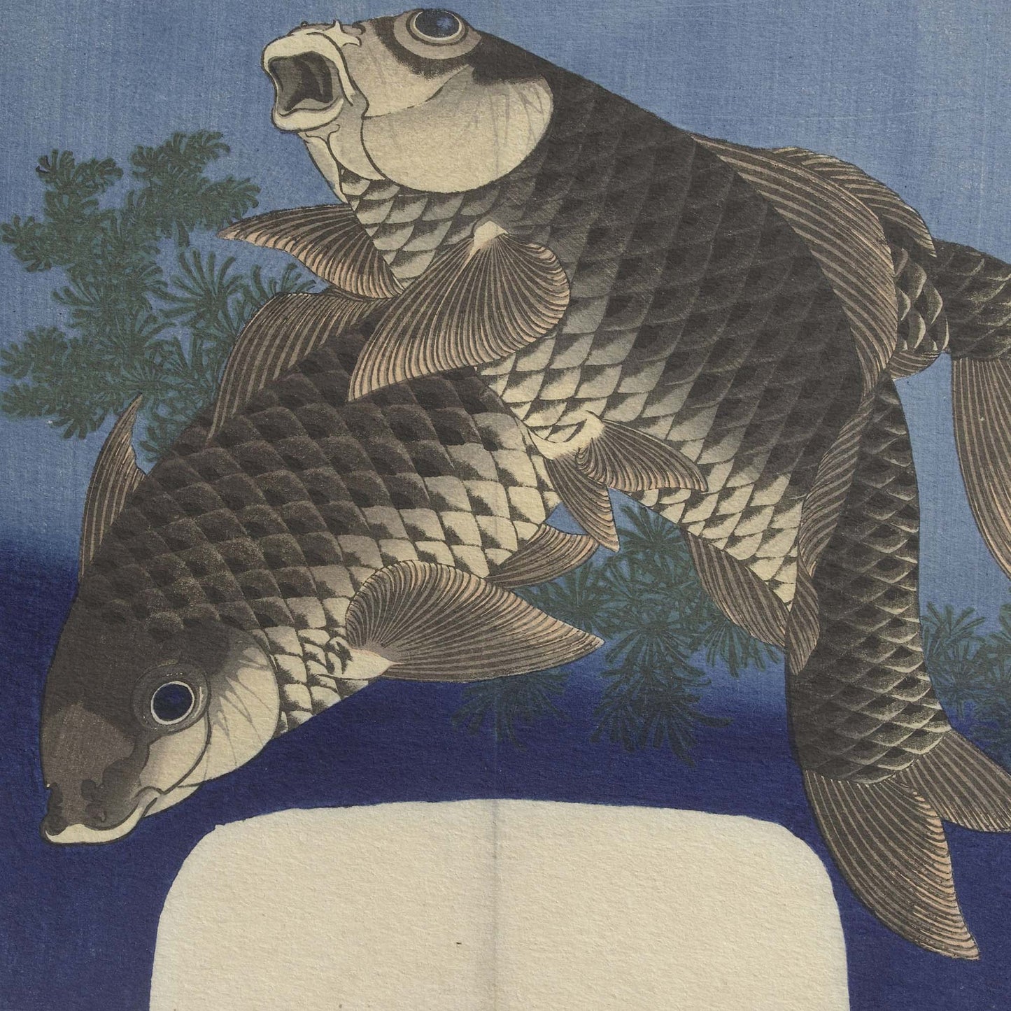 Carpes koi – Hokusai, tirage d’art en édition limitée (50 exemplaires numérotés)