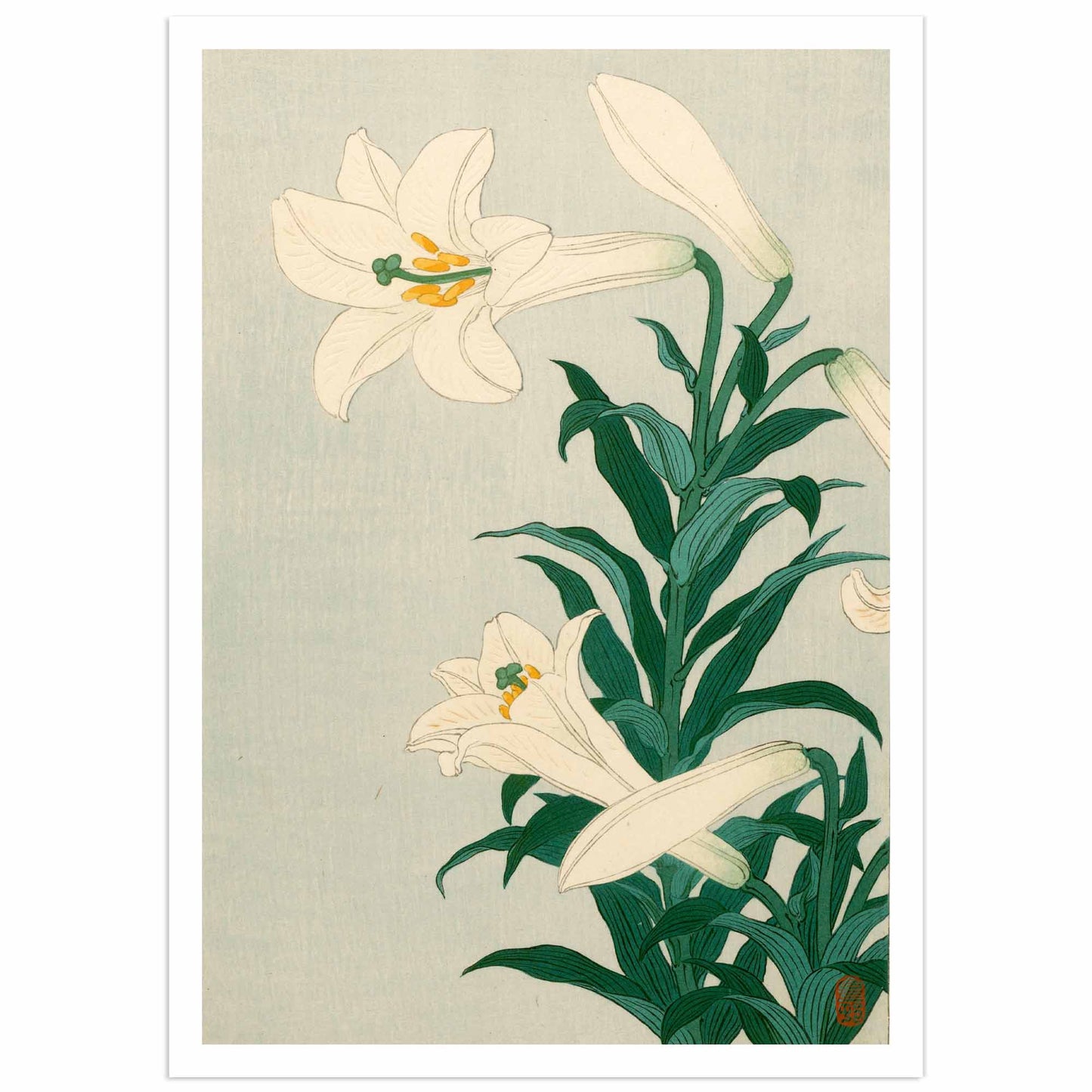 Lilies — Ohara Koson