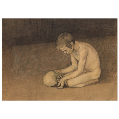 Boy with Skull – Magnus Enckell Fine Art Print