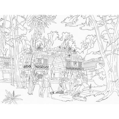 Livre de coloriage - Civilisation Maya
