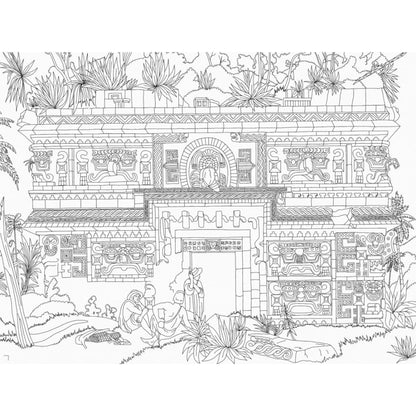 Livre de coloriage - Civilisation Maya