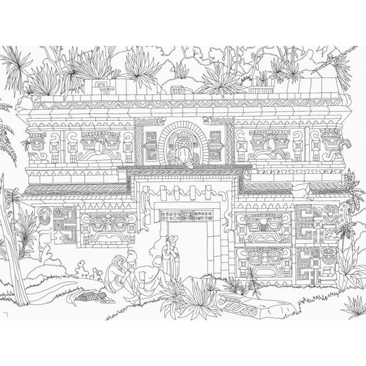 Coloring book - Mayan civilization