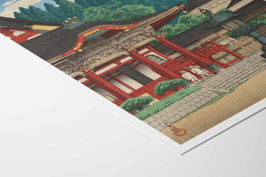 Temple Minobusan Kuonji par Kawase Hasui - Reproduction Qualité Musée 