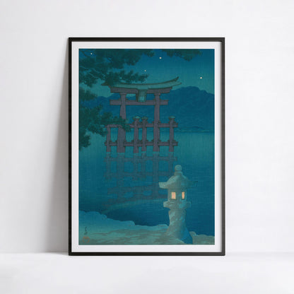 Nuit Étoilée à Miyajima par Kawase Hasui 