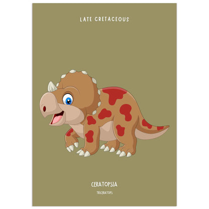 Triceratops Poster