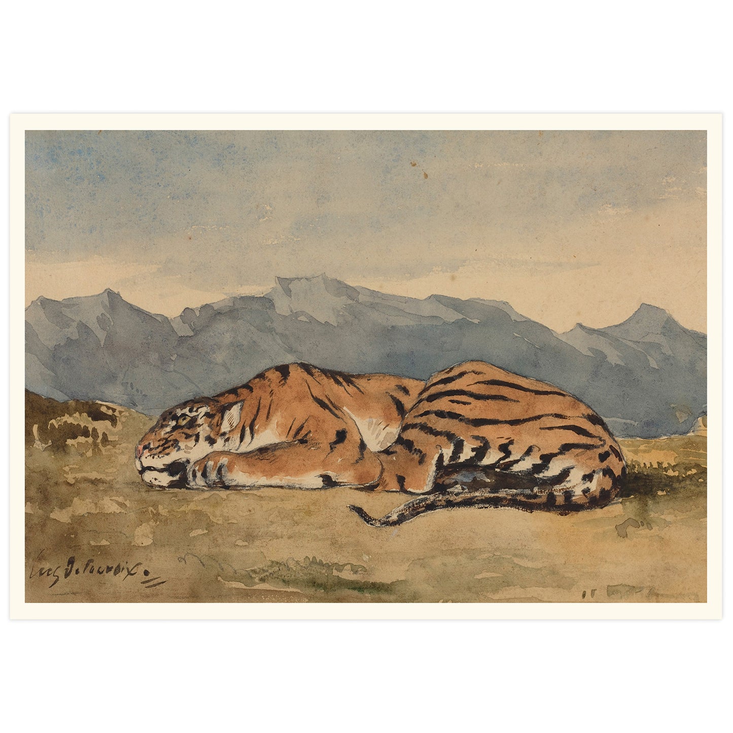 Affiche Delacroix - Tigre