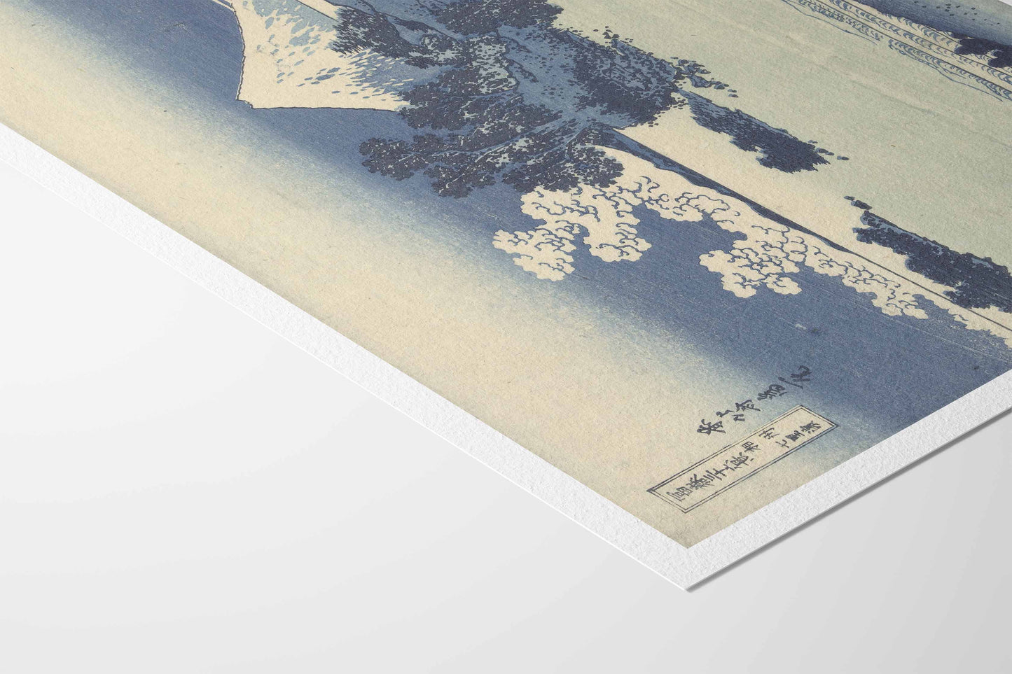 Mont Fuji en bleu (Domaine d’Umezawa) – Hokusai