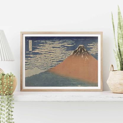 Red Fuji (South Wind, Clear Sky) – Hokusai Poster