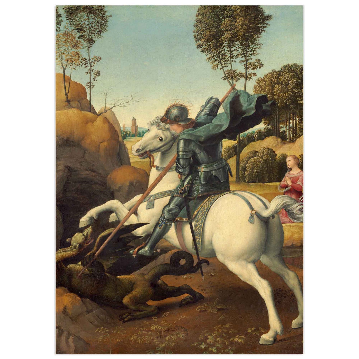 Saint George and the Dragon, Raphaël