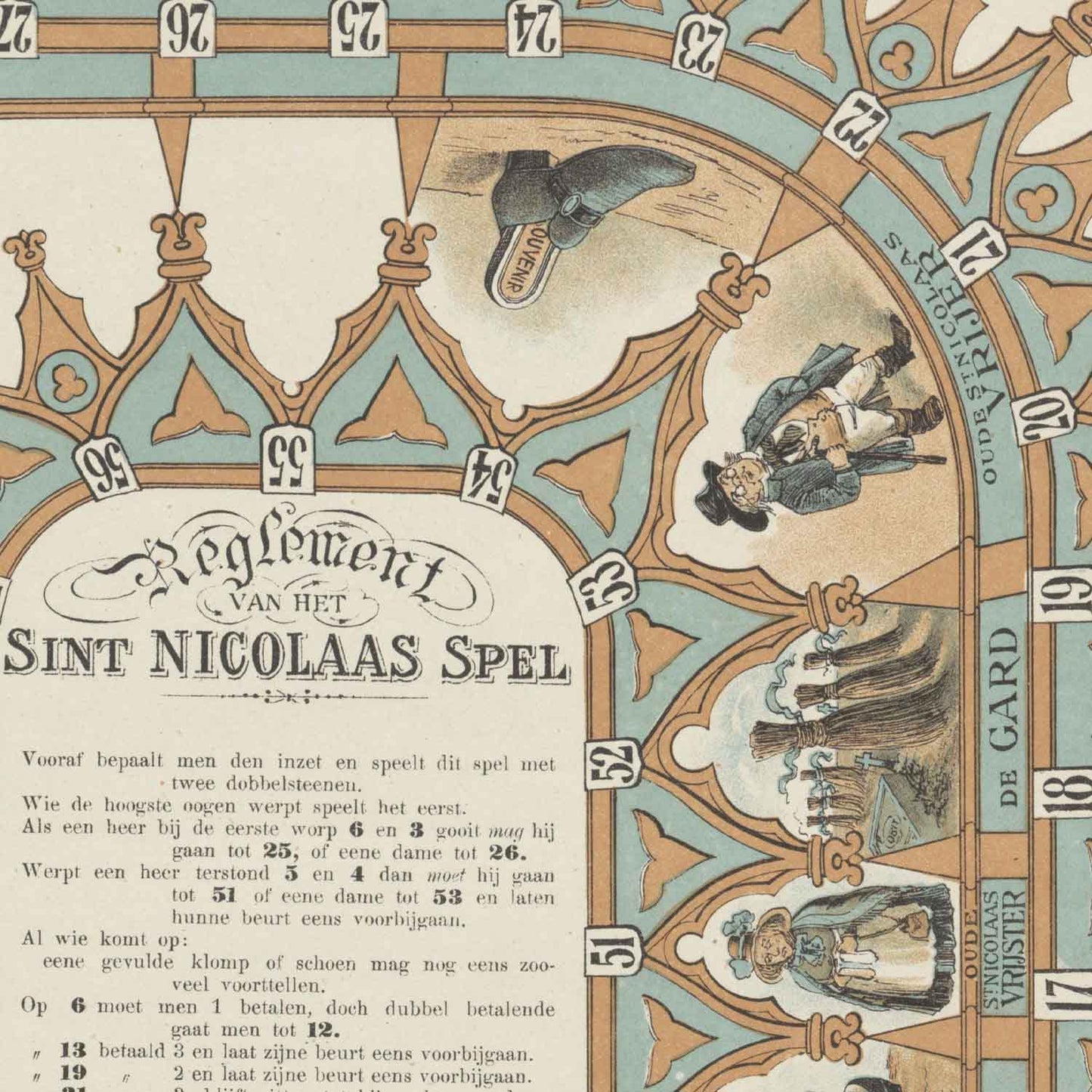 Jeu de Saint-Nicolas - jeu de société vintage imprimable