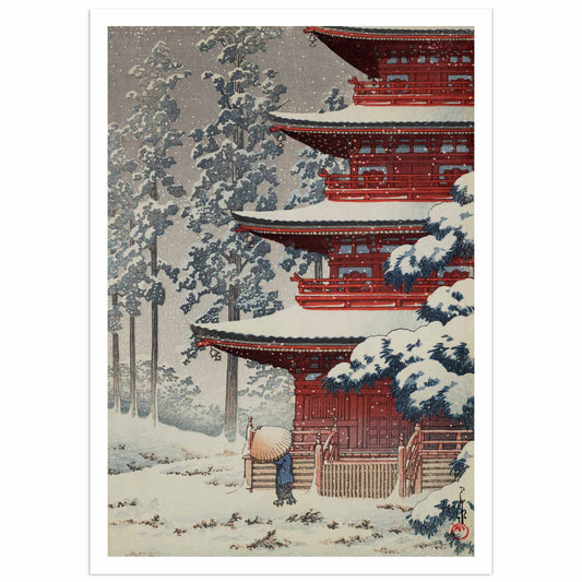 Saishoin Temple, Hirosaki, Kawase Hasui