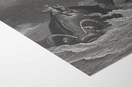 Monstre marin, Gustave Doré (Roland furieux, chant 6)