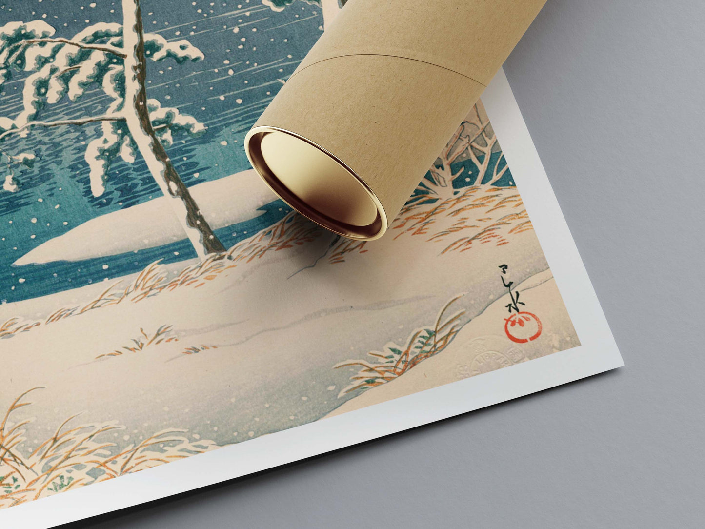 Étang de Senzoku sous la Neige — Kawase Hasui | Affiche d'Art Japonais
