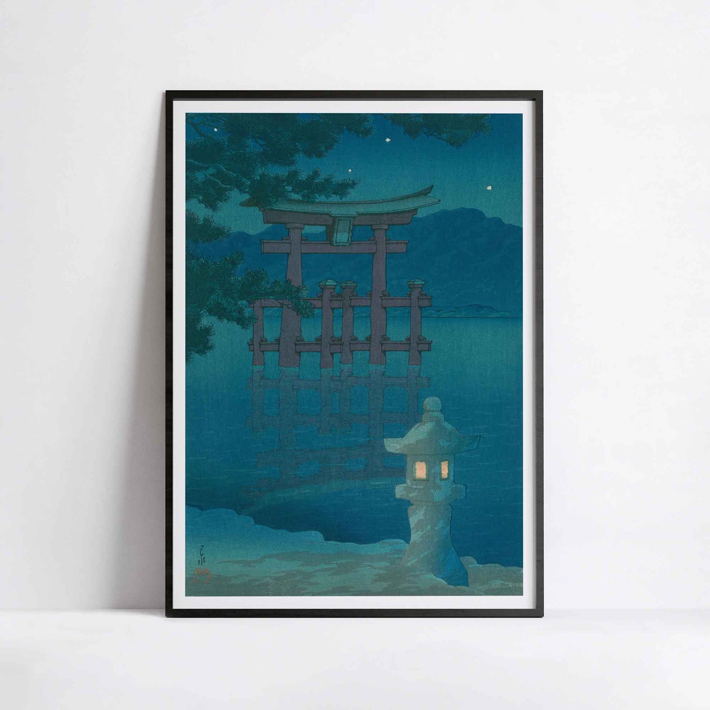 Kawase Hasui - Starry Sky at Miyajima (1928)