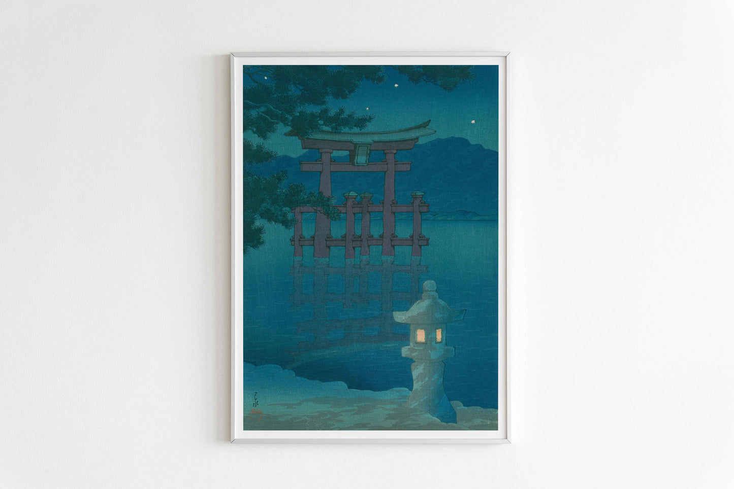 Kawase Hasui - Starry Sky at Miyajima (1928)