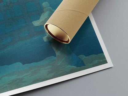 Kawase Hasui - Starry Sky at Miyajima (1928)