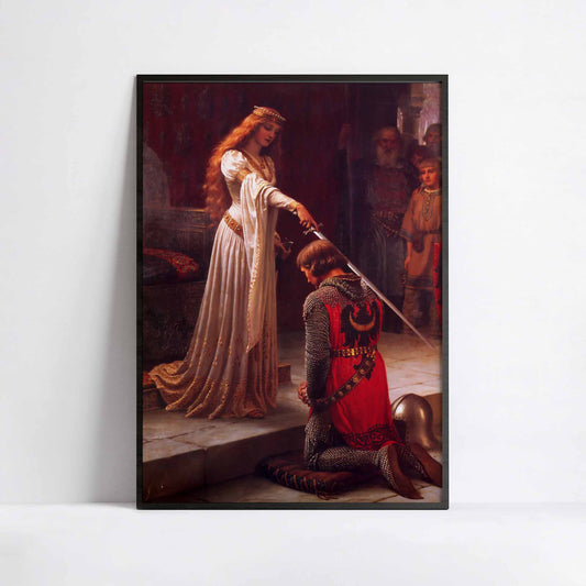 Affiche L’Adoubement – Edmund Blair Leighton (1901) | Knight Art