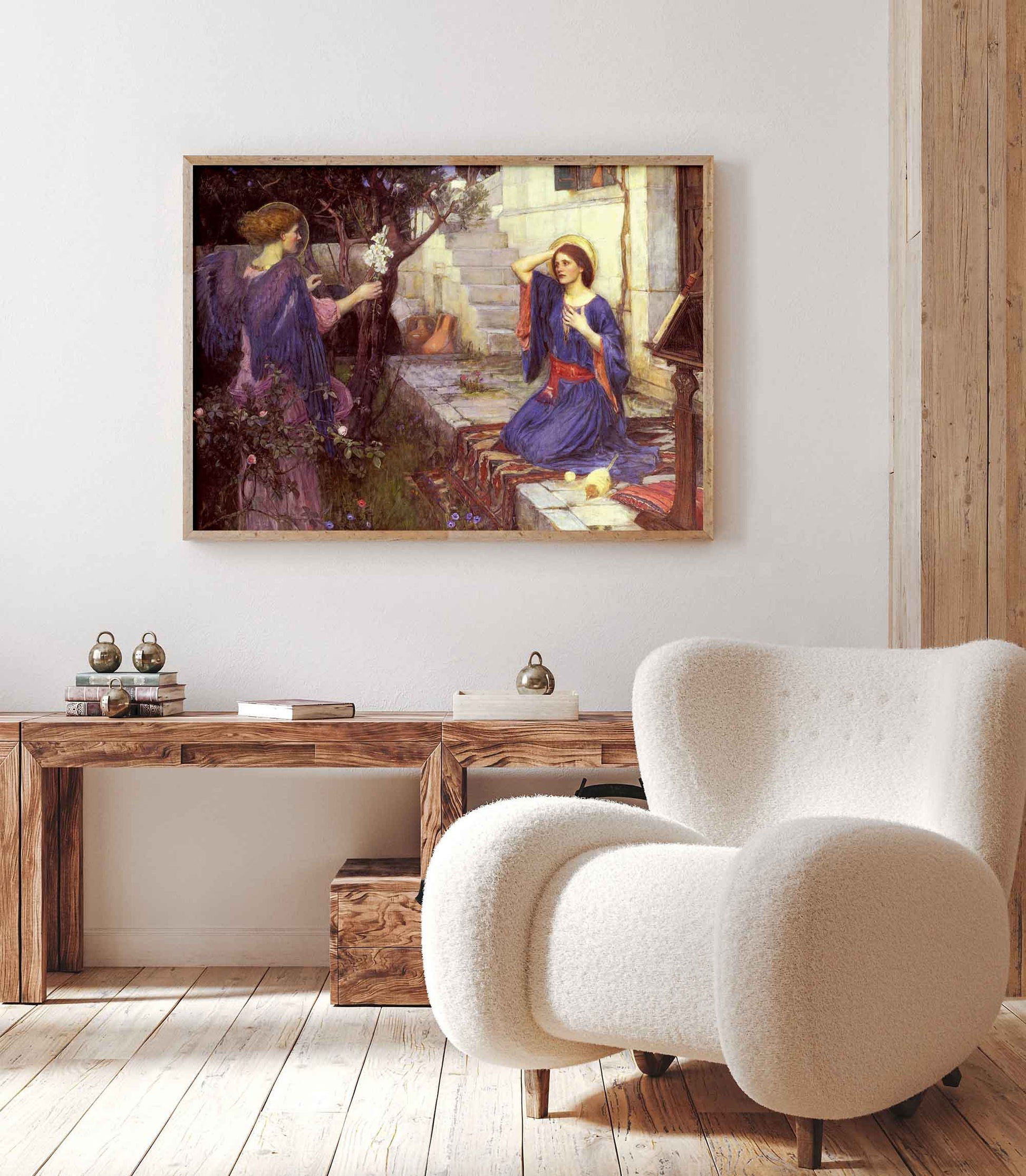 John William Waterhouse poster with a frame- The Annunciation