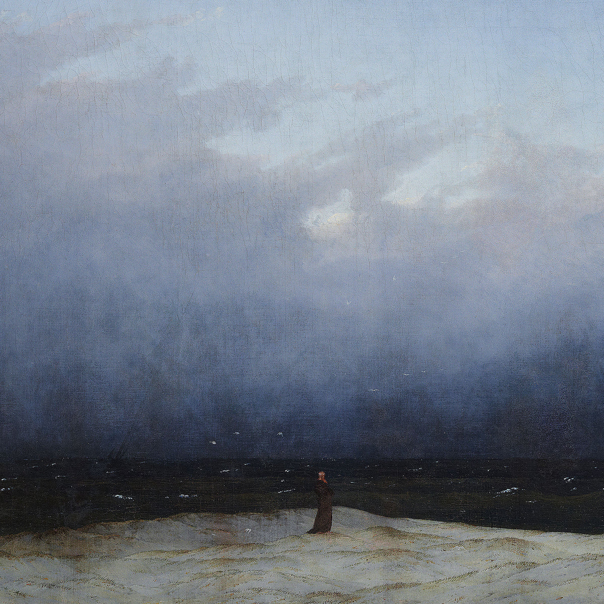 Detail of The Monk by the Sea by Caspar David Friedrich