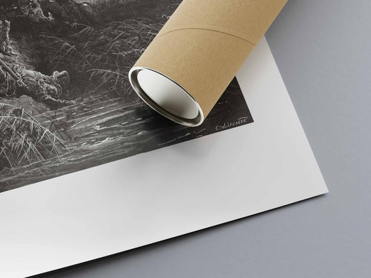 The Oak and the Reed – Gustave Doré Art Print | La Fontaine’s Fables