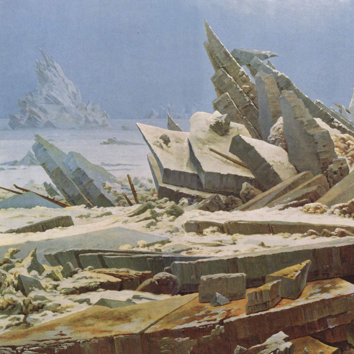 The Sea of Ice — Caspar David Friedrich (1823–1824)
