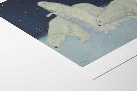 The Snow Queen with Polar Bears – Edmund Dulac Poster