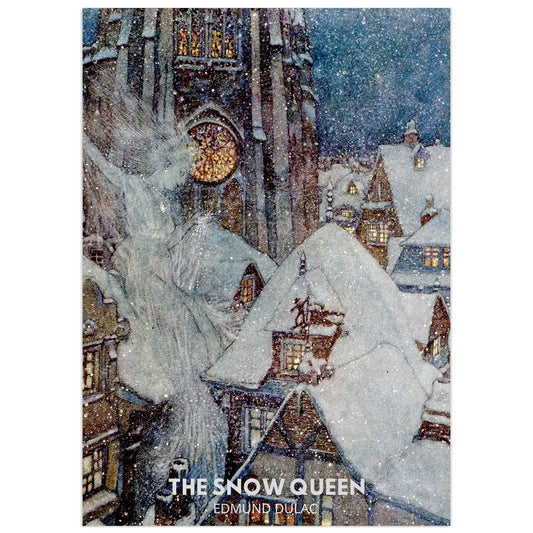 Houses in the snow -The Snow Queen, Edmond Dulac